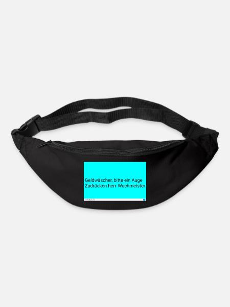 Wächterwitz: Auge Zudrücken - Gürteltasche - Schwarz