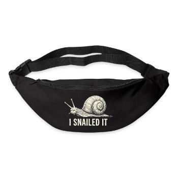 T-shirt cartoon Snailed It - Sac banane - noir - Devant
