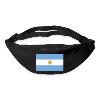 Drapeau Argentine Argentine - Sac banane - noir - Devant