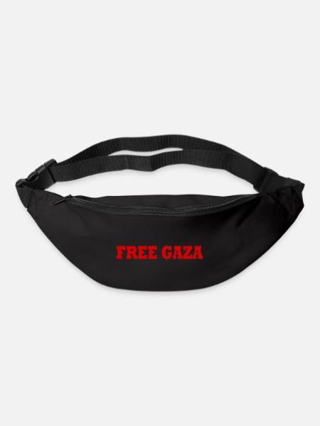 Free gaza - Gürteltasche - Schwarz