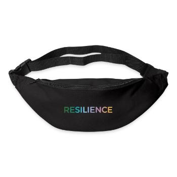 Resilienz Gradient Typo - Gürteltasche - Schwarz - Vorne