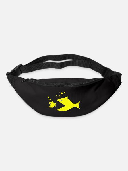 Fisch - Gürteltasche - Schwarz