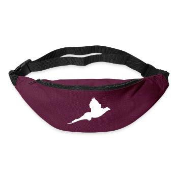 T-shirt "faisan" personnalisable avec votre texte - Sac banane - bordeaux  - Devant