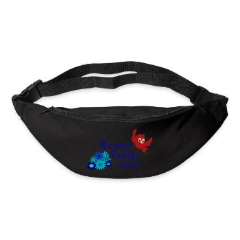 Bester Polier ever - Maurer Bau Baurabeiter - Gürteltasche - Schwarz - Vorne
