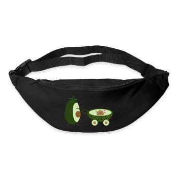 Avocat comme mère marchante (b) - Sac banane - noir - Devant