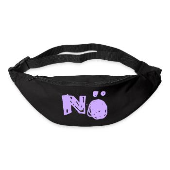 Nö Nee Nein - Gürteltasche - Schwarz - Vorne