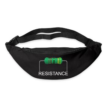 Résistance, 33 ohms, résistance, génie électrique - Sac banane - noir - Devant