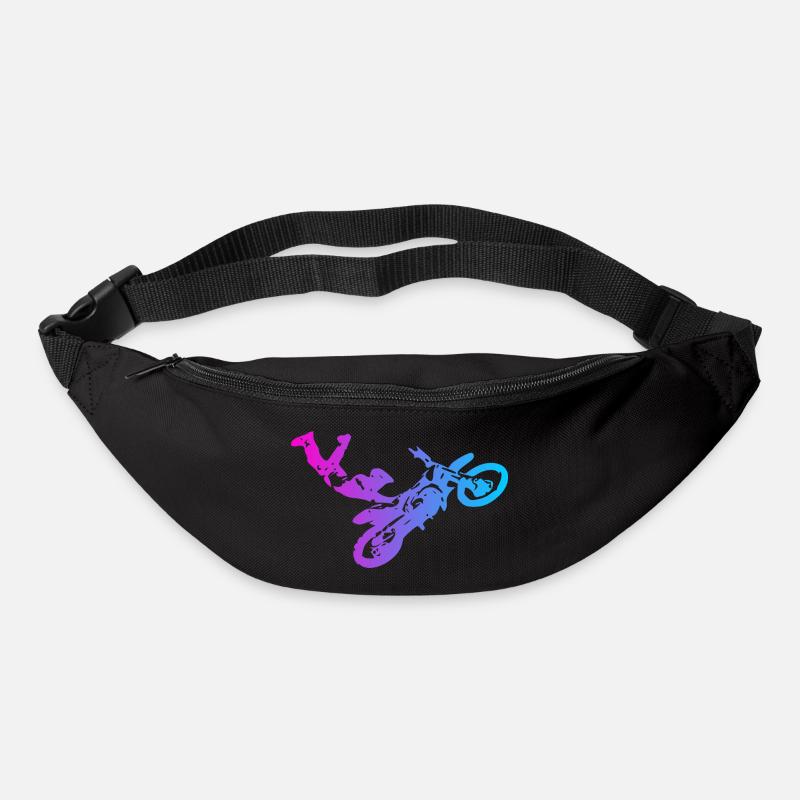 motocross - Sac banane - noir