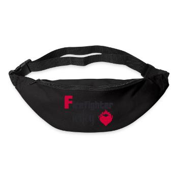 Firefighter wifey - Bum bag - black - Front
