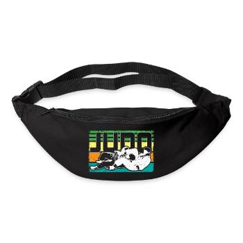 Judo Judoka Sportif Idée cadeau - Sac banane - noir - Devant
