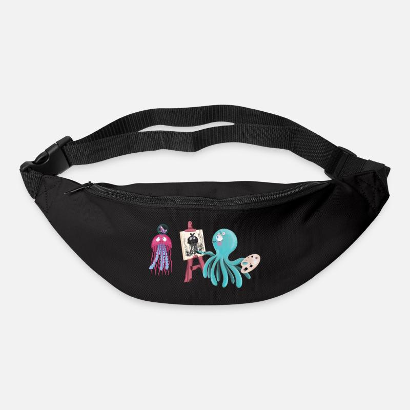 Squid Artist et Amis Design - Sac banane - noir