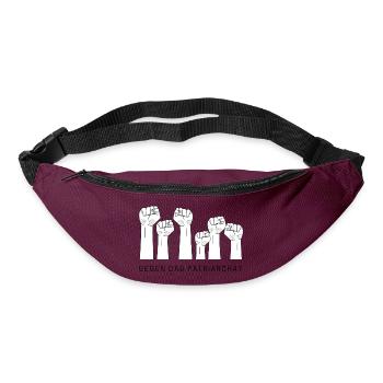 Female Empowerment - Gegen das Patriarchat - Gürteltasche - Burgunderrot - Vorne