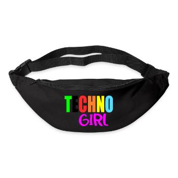 fille techno - Sac banane - noir - Devant