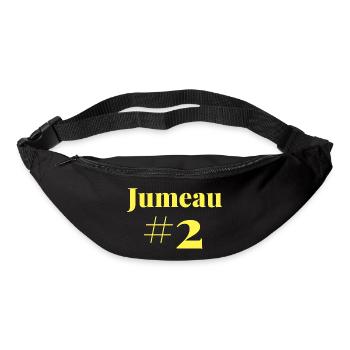 Jumeau Numéro 2 - Sac banane - noir - Devant
