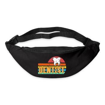Retro Vintage DENTIST Awesome Dentist T-Shirt - Gürteltasche - Schwarz - Vorne
