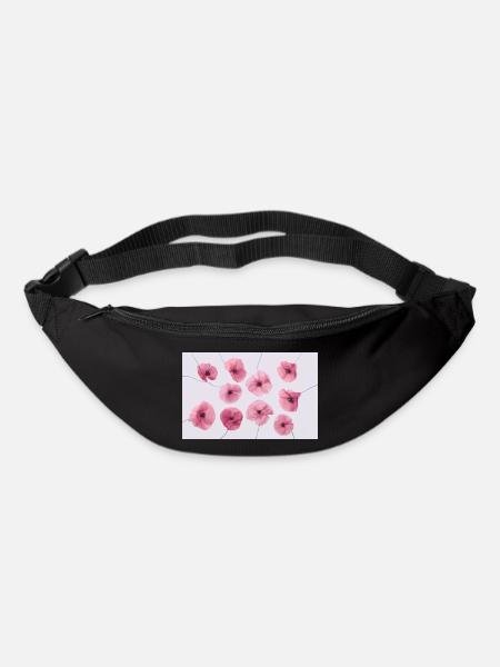 POPPY Pink Red - Bum bag - black