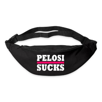 Nancy pelosi sucks - Gürteltasche - Schwarz - Vorne