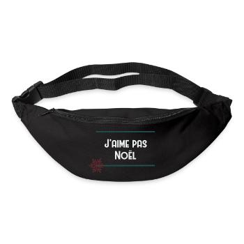 J’aime pas Noël - Sac banane - noir - Devant