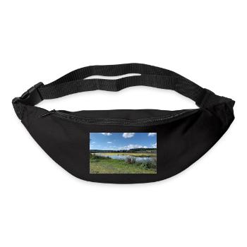 Nature am wasser - Gürteltasche - Schwarz - Vorne