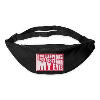 im not sleeping Quote - Bum bag - black - Front