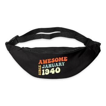 Groovy 83 Years Old Awesome Since January 1940 - Bum bag - black - Front