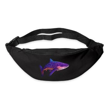 Un géant parmi les poissons : le requin-baleine - Sac banane - noir - Devant