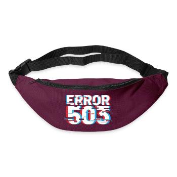 Error 503 Glitch - Bum bag - burgundy - Front
