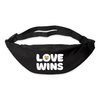 Pride Month LGBTQ - Love Wins - Bum bag - black - Front