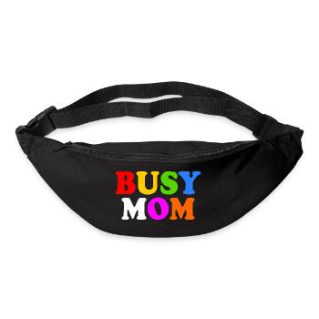 Busy mom - Bum bag - black - Front