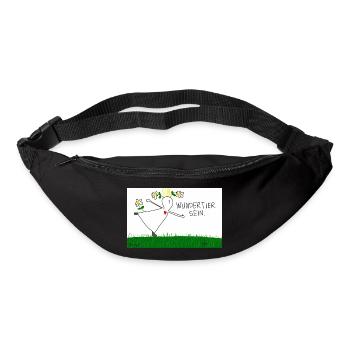 Wundertier sein. - Gürteltasche - Schwarz - Vorne