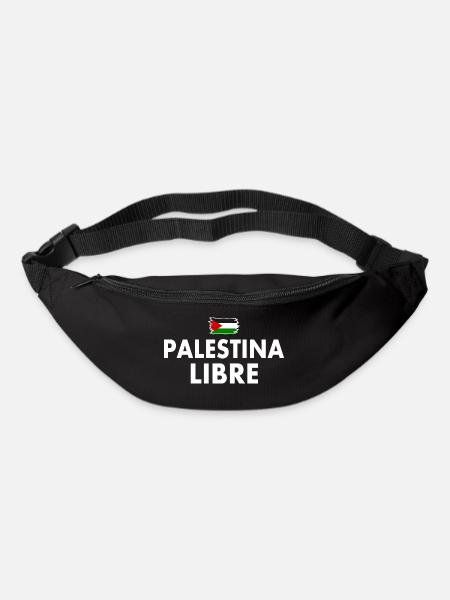 palestina libre - Sac banane - noir