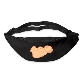Nouveau-né, teint clair - Sac banane - noir - Devant