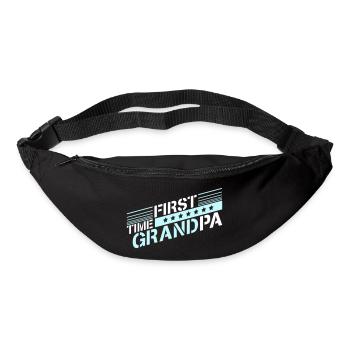 Première fois grand-père Meilleur grand-père Grand-père Amour Grand-père - Sac banane - noir - Devant