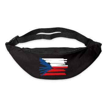 Czech Republic Flag - Modern Art - Bum bag - black - Front