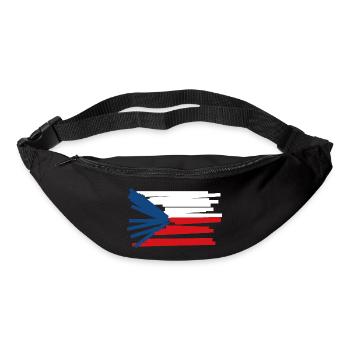 Czech Republic Flag - Modern Art - Bum bag - black - Front