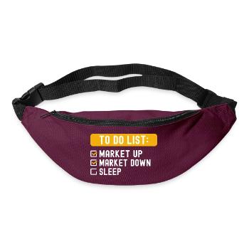 To Do List Investing - Bum bag - burgundy - Front
