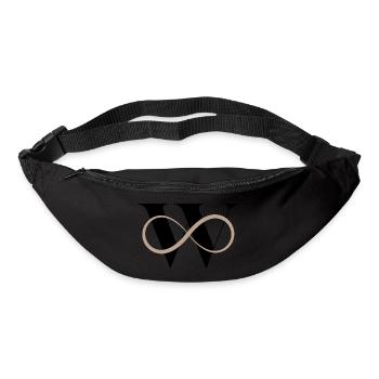 Infinite w Letter - Bum bag - black - Front