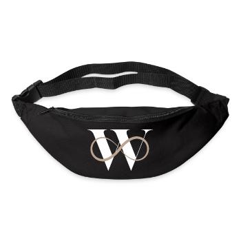 Unendlich w Buchstabe - Gürteltasche - Schwarz - Vorne