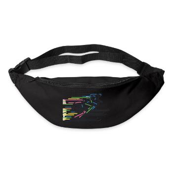 Ski Ski Sports d'hiver Coloré - Sac banane - noir - Devant