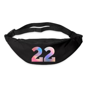 Colorful Number 22 - Bum bag - black - Front
