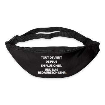 Französisch-Deutsch-Reim 1 (Ver. A) - Gürteltasche - Schwarz - Vorne