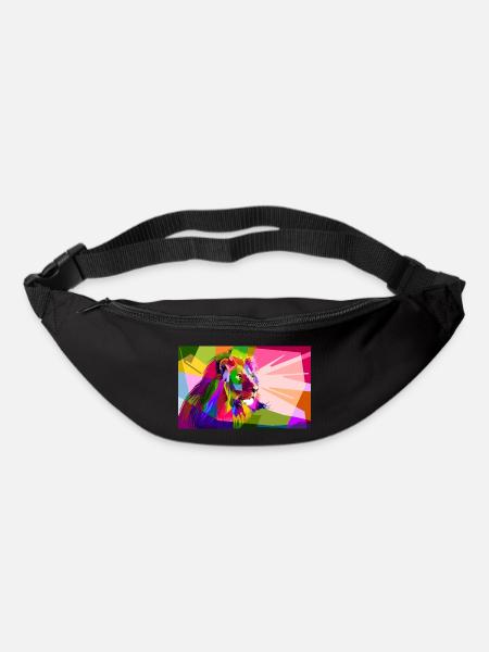 Löwe - Gürteltasche - Schwarz