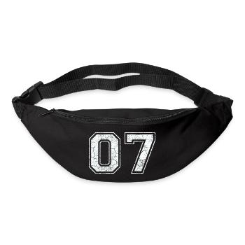 07 in white in the used look - Bum bag - black - Front
