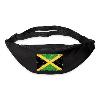 Jamaica - Reggae - Vintage Look - Gürteltasche - Schwarz - Vorne