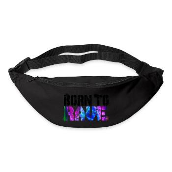 Born To Rave - Gürteltasche - Schwarz - Vorne