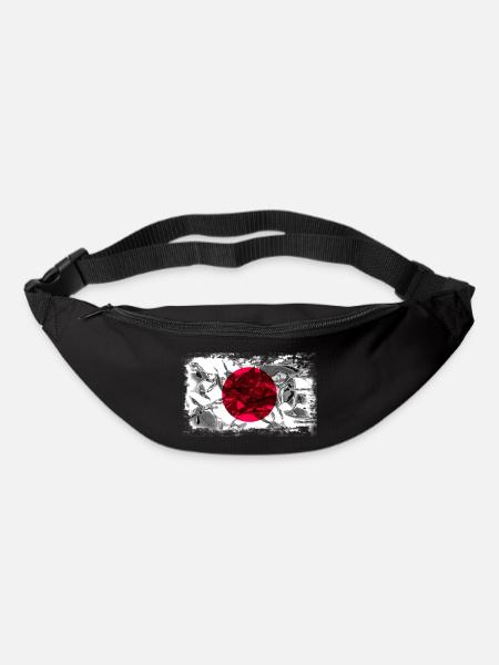 background with flag of Japan - Bum bag - black
