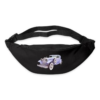 Voitures de collection, voiture, automobile - Sac banane - noir - Devant