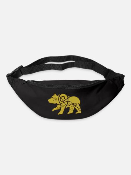 Ein Wikinger-Druide, der sich in Bärenform verwandelt - Gürteltasche - Schwarz