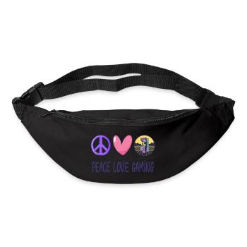 Frieden Liebe Gaming - Gürteltasche - Schwarz - Vorne