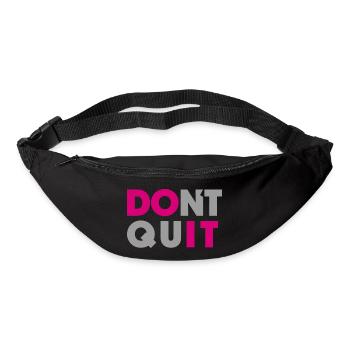 dont quit do it - Gürteltasche - Schwarz - Vorne